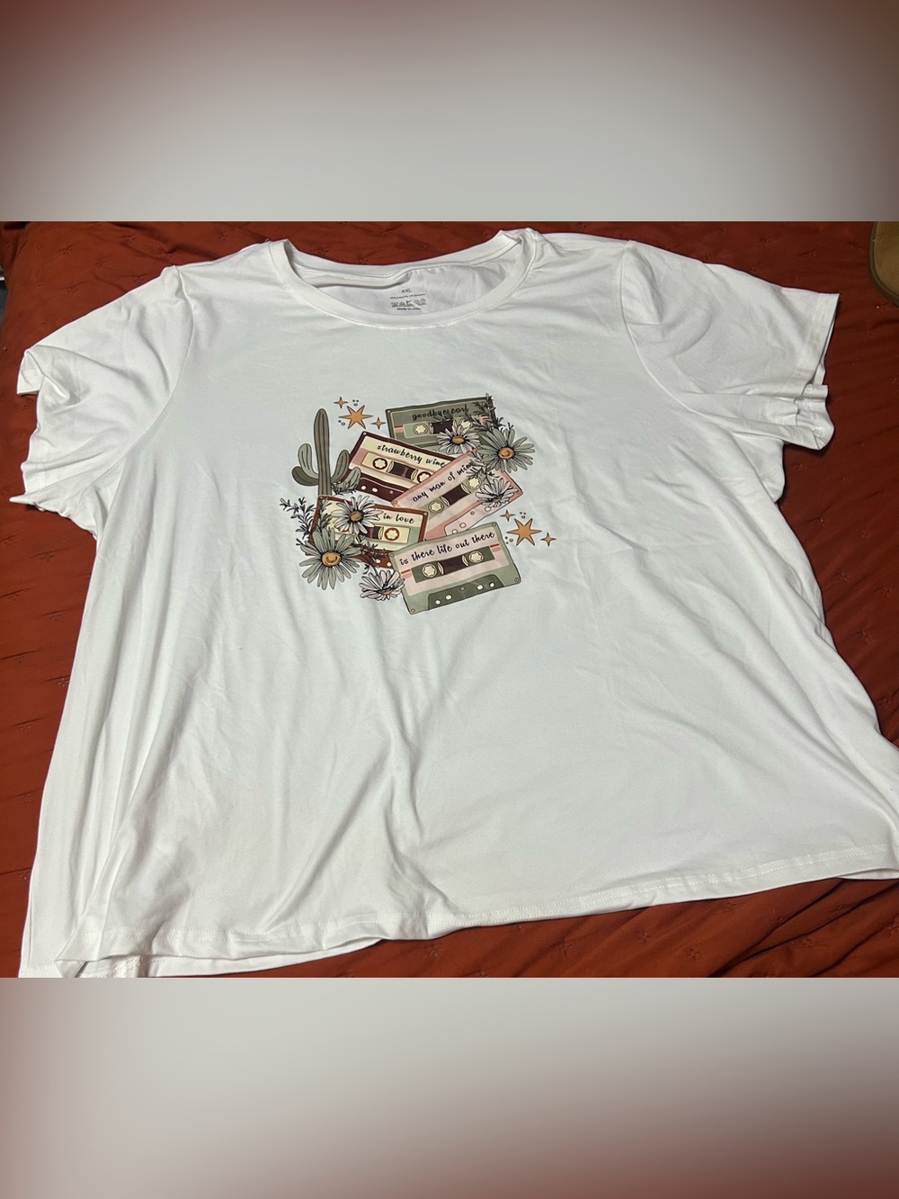 Plus size cassette tap tee 4X